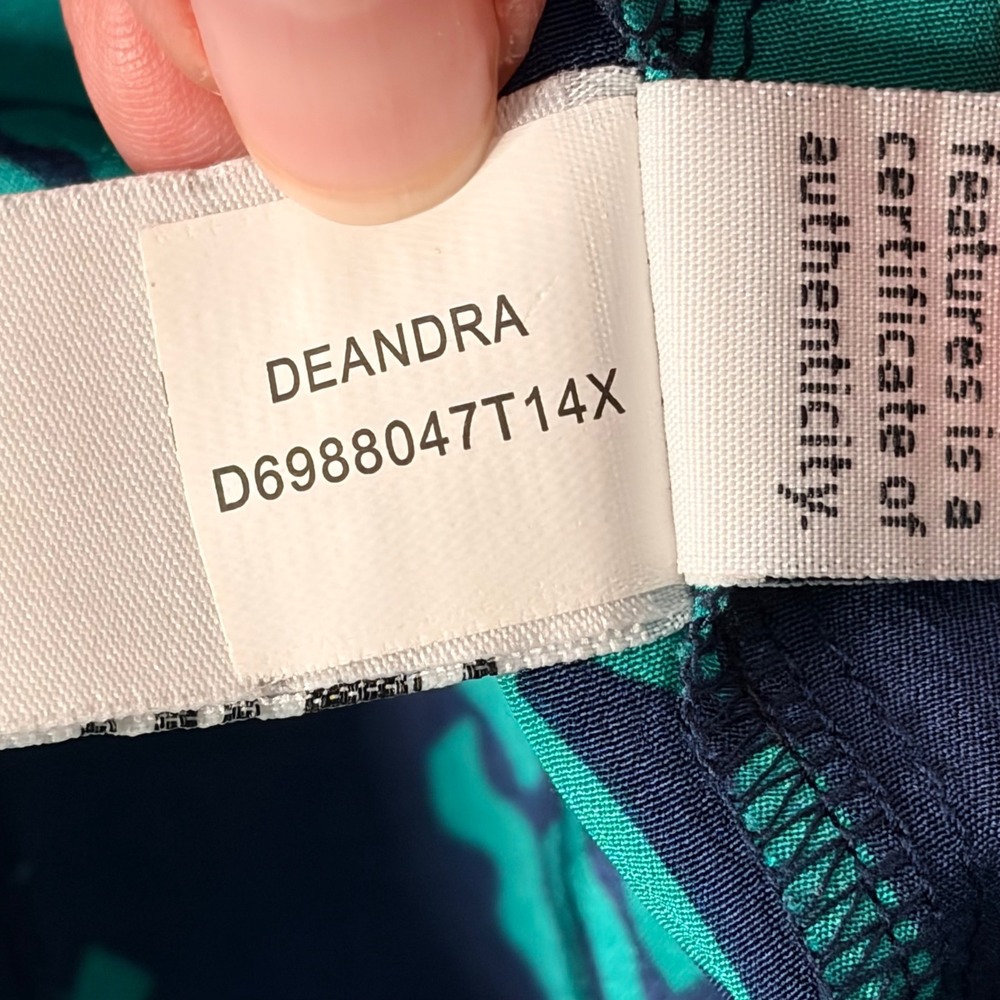 Diane von Furstenberg Deandra Dress Women 10 Teal Blue 100% Silk DVF - Picture 10 of 16